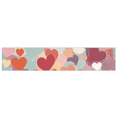 Valentines Day Hearts Romance Love Small Premium Plush Fleece Scarf from ArtsNow.com Back