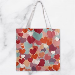 Valentines Day Hearts Romance Love Zipper Grocery Tote Bag from ArtsNow.com Front