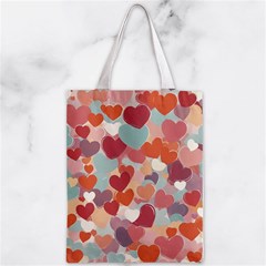 Valentines Day Hearts Romance Love Zipper Classic Tote Bag from ArtsNow.com Front