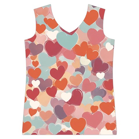 Valentines Day Hearts Romance Love Women s Basketball Tank Top from ArtsNow.com Front