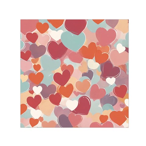 Valentines Day Hearts Romance Love Square Satin Scarf (30  x 30 ) from ArtsNow.com Front