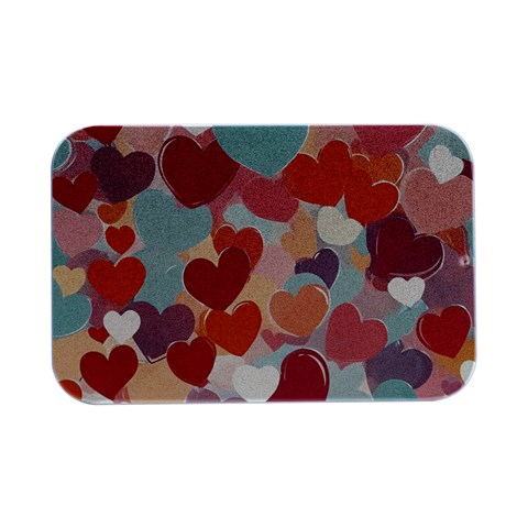 Valentines Day Hearts Romance Love Open Lid Metal Box (Silver)   from ArtsNow.com Front