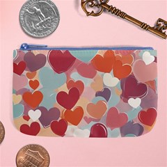 Valentines Day Hearts Romance Love Large Coin Purse from ArtsNow.com Front