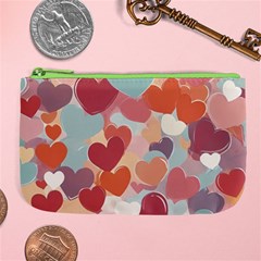 Valentines Day Hearts Romance Love Large Coin Purse from ArtsNow.com Front