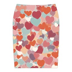 Valentines Day Hearts Romance Love Midi Wrap Pencil Skirt from ArtsNow.com Back