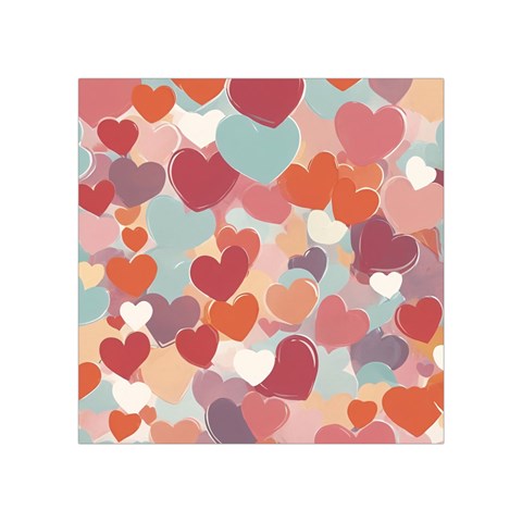 Valentines Day Hearts Romance Love Square Tapestry (Small) from ArtsNow.com Front