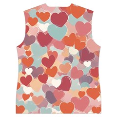 Valentines Day Hearts Romance Love Women s Button Up Vest from ArtsNow.com Back