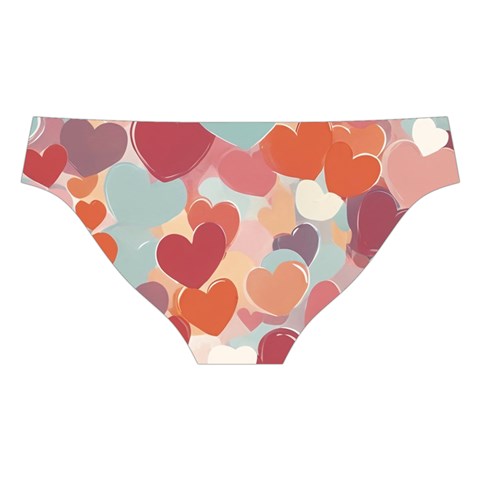 Valentines Day Hearts Romance Love Cross Back Hipster Bikini Set from ArtsNow.com Back Under