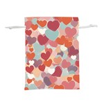 Valentines Day Hearts Romance Love Lightweight Drawstring Pouch (S)