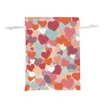 Valentines Day Hearts Romance Love Lightweight Drawstring Pouch (L)