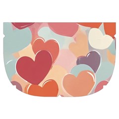 Valentines Day Hearts Romance Love Make Up Case (Small) from ArtsNow.com Side Right