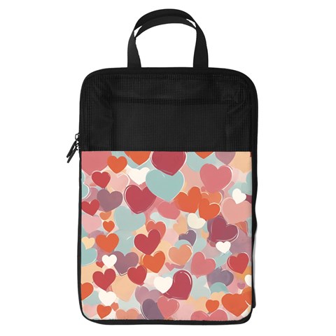 Valentines Day Hearts Romance Love Foldable Shoe Storage Bag from ArtsNow.com Front