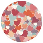 Valentines Day Hearts Romance Love Round Trivet