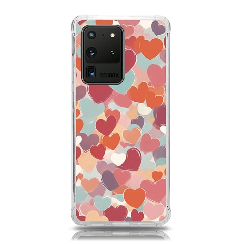 Valentines Day Hearts Romance Love Samsung Galaxy S20 Ultra 6.9 Inch TPU UV Case from ArtsNow.com Front