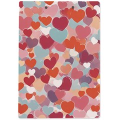 Valentines Day Hearts Romance Love A4 Acrylic Clipboard from ArtsNow.com Back