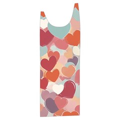 Valentines Day Hearts Romance Love Kids  Stylish Hooded Puffer Vest from ArtsNow.com Front Right Side