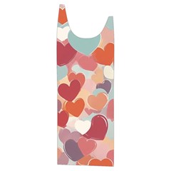 Valentines Day Hearts Romance Love Kids  Stylish Hooded Puffer Vest from ArtsNow.com Front Left Side