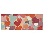 Valentines Day Hearts Romance Love Banner and Sign 8  x 3 