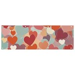 Valentines Day Hearts Romance Love Banner and Sign 9  x 3 