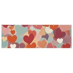 Valentines Day Hearts Romance Love Banner and Sign 12  x 4 