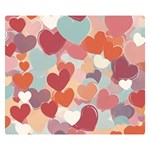 Valentines Day Hearts Romance Love Premium Plush Fleece Blanket (Small)