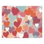 Valentines Day Hearts Romance Love Premium Plush Fleece Blanket (Large)