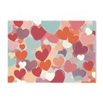 Valentines Day Hearts Romance Love Crystal Sticker (A4)