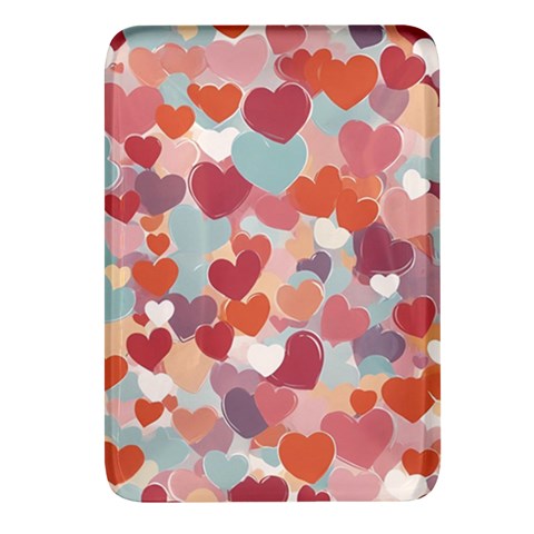 Valentines Day Hearts Romance Love Rectangular Glass Fridge Magnet (4 pack) from ArtsNow.com Front