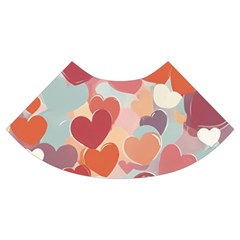 Valentines Day Hearts Romance Love Trumpet Sleeve Cropped Top from ArtsNow.com Cuff Right