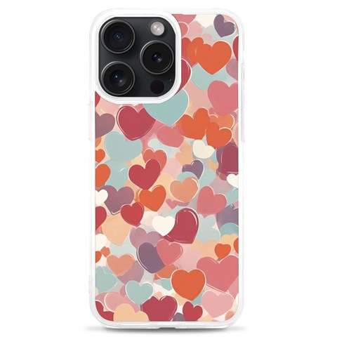 Valentines Day Hearts Romance Love iPhone 15 Pro Max TPU UV Print Case from ArtsNow.com Front