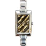 Gold Rush Rectangle Italian Charm Watch