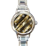 Gold Rush Round Italian Charm Watch