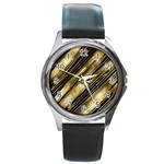 Gold Rush Round Metal Watch