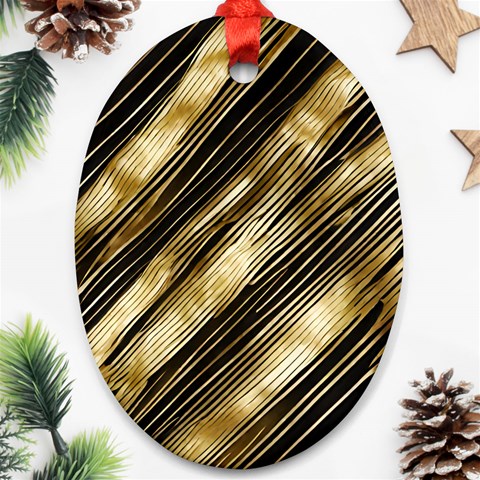 Gold Rush Ornament (Oval) from ArtsNow.com Front