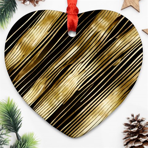 Gold Rush Ornament (Heart) from ArtsNow.com Front