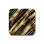 Gold Rush Rubber Square Coaster (4 pack)