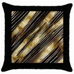 Gold Rush Throw Pillow Case (Black)