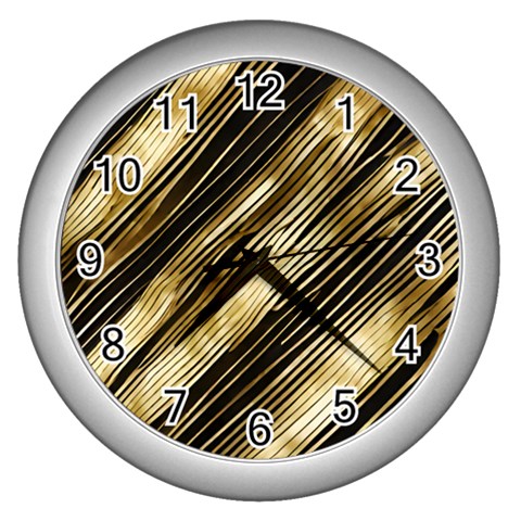 Gold Rush Wall Clock (Silver) from ArtsNow.com Front