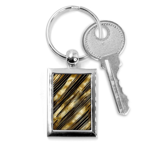 Gold Rush Key Chain (Rectangle) from ArtsNow.com Front