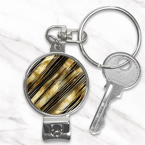 Gold Rush Nail Clippers Key Chain from ArtsNow.com Front