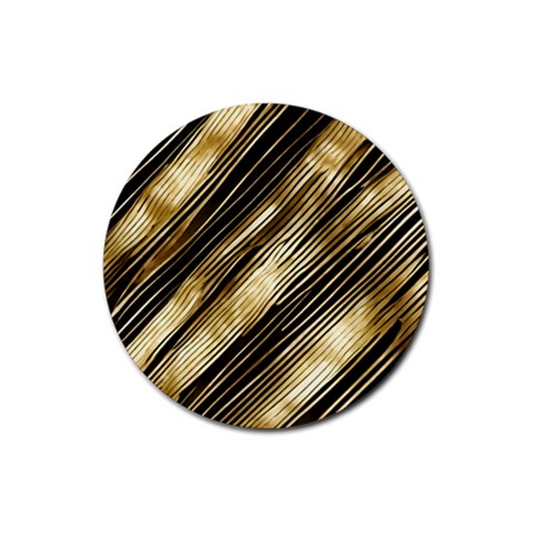 Gold Rush Rubber Coaster (Round) from ArtsNow.com Front