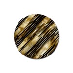 Gold Rush Rubber Round Coaster (4 pack)