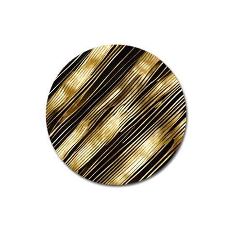 Gold Rush Magnet 3  (Round) from ArtsNow.com Front