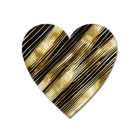 Gold Rush Heart Magnet from ArtsNow.com Front