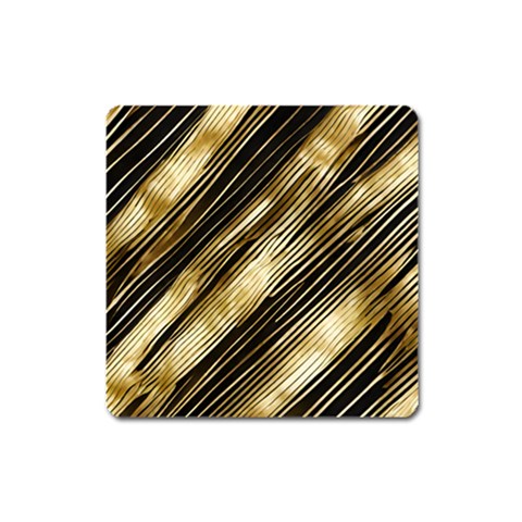 Gold Rush Square Magnet from ArtsNow.com Front