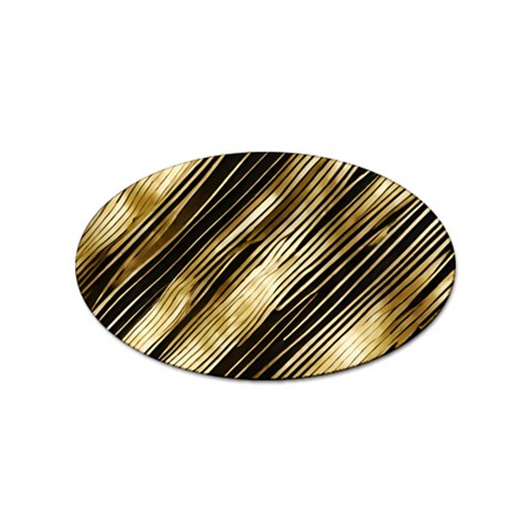 Gold Rush Sticker Oval (10 pack) from ArtsNow.com Front