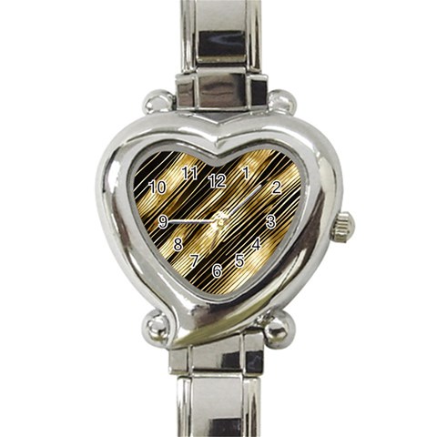 Gold Rush Heart Italian Charm Watch from ArtsNow.com Front