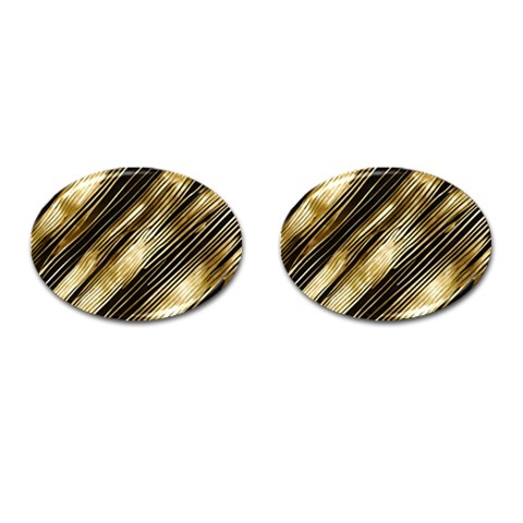 Gold Rush Cufflinks (Oval) from ArtsNow.com Front(Pair)