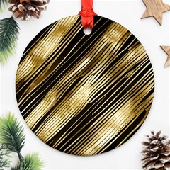 Gold Rush Round Ornament (Two Sides) from ArtsNow.com Front