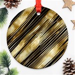 Gold Rush Round Ornament (Two Sides)